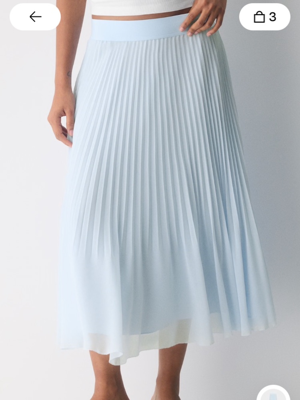 Twirl skirt, Wilfred Lavender Pleated Midi Skirt